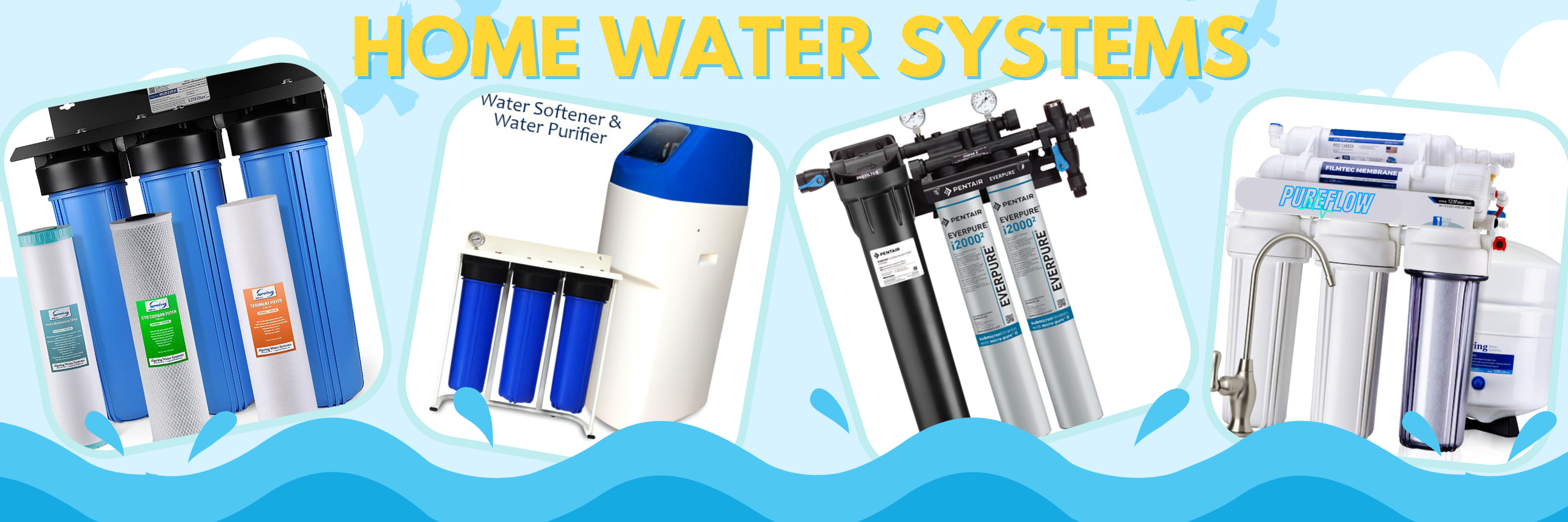 Water filtration systems for home